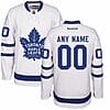 Custom Toronto Maple Leafs Jersey Name And Number 2016-17 White Away NHL Reebok Hockey