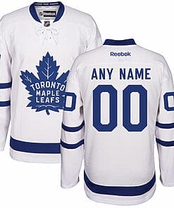Custom Toronto Maple Leafs Jersey Name And Number 2016-17 White Away NHL Reebok Hockey