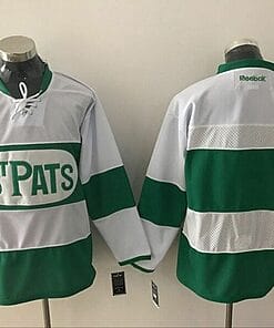 Custom Toronto Maple Leafs Jersey Name And Number 2017 White St. Patrick's Day Green Reebok Hockey