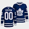 Custom Toronto Maple Leafs Jersey Name And Number 2022 Black Blue Reverse Retro