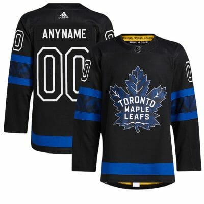 Custom Toronto Maple Leafs Jersey Name And Number Black Drew House Alternate NHL