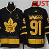 Custom Toronto Maple Leafs Jersey Name And Number Black Golden City Edition NHL