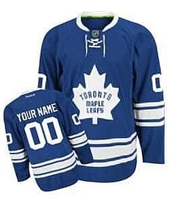 Custom Toronto Maple Leafs Jersey Name And Number Blue Third