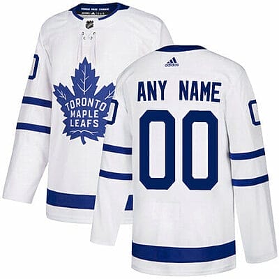 Custom Toronto Maple Leafs Jersey Name And Number White Away