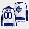 Custom Toronto Maple Leafs Jersey Name And Number White Classics Primary Logo