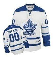 Custom Toronto Maple Leafs Jersey Name And Number White Third