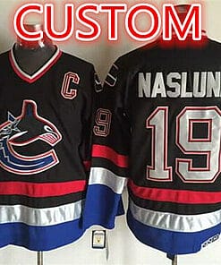 Custom Vancouver Canucks Jersey Name And Number 2003-04 Black CCM Vintage Throwback