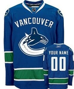 Custom Vancouver Canucks Jersey Name And Number Blue