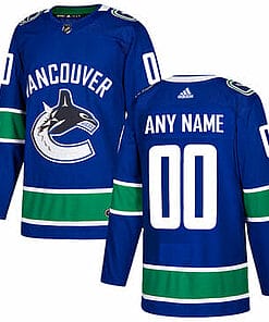 Custom Vancouver Canucks Jersey Name And Number Blue Home NHL