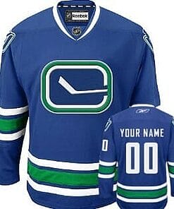 Custom Vancouver Canucks Jersey Name And Number Blue Third