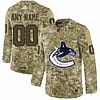 Custom Vancouver Canucks Jersey Name And Number Camo