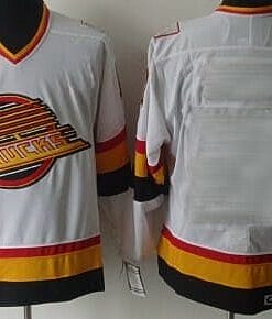 Custom Vancouver Canucks Jersey Name And Number White CCM