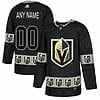 Custom Vegas Golden Knights Jersey Name And Number Black Team Logos Fashion