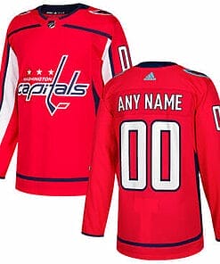 Custom Washington Capitals Jersey Name And Number 2017-2018 Red NHL Hockey