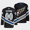 Custom Washington Capitals Jersey Name And Number 2022-23 Black Reverse Retro