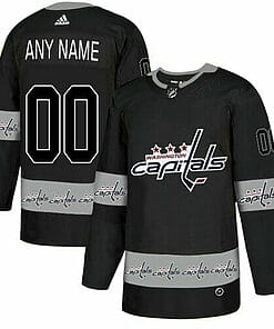 Custom Washington Capitals Jersey Name And Number Black Team Logos Fashion