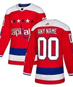 Custom Washington Capitals Jersey Name And Number Red Alternate
