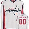 Custom Washington Capitals Jersey Name And Number White