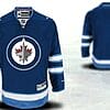 Custom Winnipeg Jets Jersey Name And Number 2012 Blue