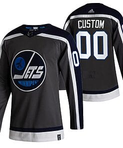 Custom Winnipeg Jets Jersey Name And Number 2020-21 Black Alternate Player NHL