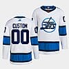 Custom Winnipeg Jets Jersey Name And Number 2022 White Reverse Retro