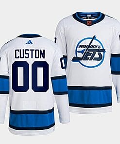 Custom Winnipeg Jets Jersey Name And Number 2022 White Reverse Retro