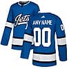 Custom Winnipeg Jets Jersey Name And Number Blue Alternate