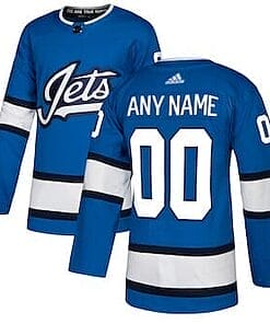 Custom Winnipeg Jets Jersey Name And Number Blue Alternate