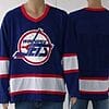 Custom Winnipeg Jets Jersey Name And Number Blue CCM