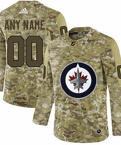 Custom Winnipeg Jets Jersey Name And Number Camo
