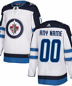 Custom Winnipeg Jets Jersey Name And Number White Away NHL