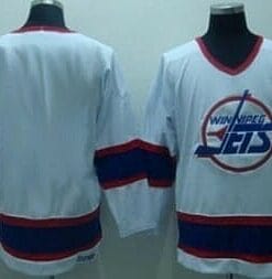 Custom Winnipeg Jets Jersey Name And Number White CCM