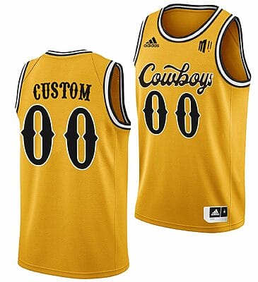 Custom Wyoming Cowboys Jersey Name and Number College Basketball Gold 6 Custom Wyoming Cowboys Jersey Name and Number College Basketball Gold