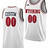 Custom Wyoming Cowboys Jersey Name and Number College Basketball White 3 Custom Wyoming Cowboys Jersey Name and Number College Basketball White