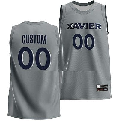 Custom Xavier Musketeers Jersey College Basketball Gray