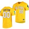 2023 College World Series Custom LSU Tigers Jersey Name and Number NCAA Baseball Gold #00
