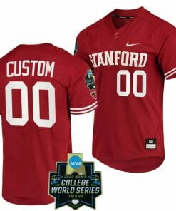 2023 NCAA Baseball College World Series Custom Stanford Cardinal Jersey Name and Number OMAHA 8 Red #00