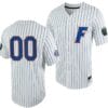 Custom Florida Gators Jersey Name and Number 2023 College World Series White Royal #00 Full-Button NCAA Baseball