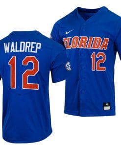 Hurston Waldrep Jersey Florida Gators 2023 College World Series Royal #12 NCAA Baseball