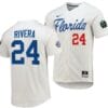 Josh Rivera Jersey Florida Gators 2023 College World Series White #24 Replica NCAA Baseball 4 Josh Rivera Jersey Florida Gators 2023 College World Series White #24 Replica NCAA Baseball
