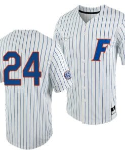 Josh Rivera Jersey Florida Gators #24 White Royal 2023 College World Series NCAA Baseball
