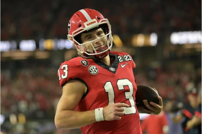Wearing the Number: Are there official Stetson Bennett jerseys for sale? 2 Where can I buy a Stetson Bennett jersey