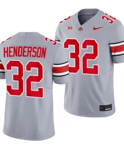 Ohio State Buckeyes #32 TreVeyon Henderson 2023 Alternate Gary Limited Football Jersey