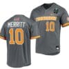 Griffin Merritt Jersey Tennessee Volunteers #10 Gray 2023 NCAA Baseball College World Series OMAHA 8
