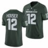Michigan State Spartans #12 Katin Houser Jersey College Football Green 2023 Game 6 Michigan State Spartans #12 Katin Houser Jersey College Football Green 2023 Game