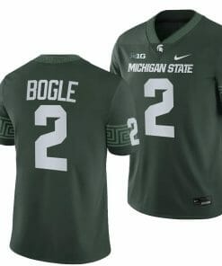 Michigan State Spartans #2 Khris Bogle Jersey College Football Green 2023 Game