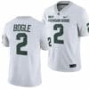 Michigan State Spartans #2 Khris Bogle Jersey College Football White 2023 Game 7 Michigan State Spartans #2 Khris Bogle Jersey College Football White 2023 Game