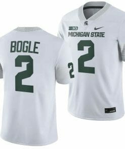 Michigan State Spartans #2 Khris Bogle Jersey College Football White 2023 Game