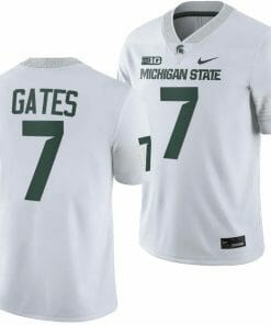 Michigan State Spartans #7 Antonio Gates Jersey College Football White 2023 Game