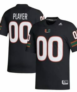 Custom Miami Hurricanes Baseball Jersey Name, Number College Black
